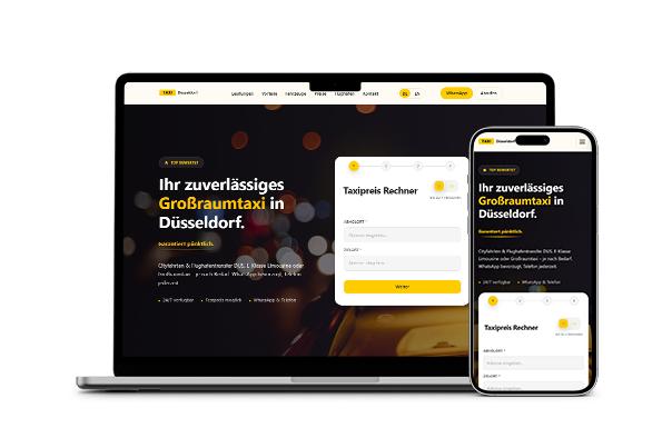 Grossraumtaxi NRW Mockup